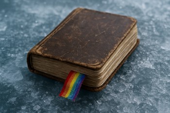 Блокнот с закладкой и пометками о выездах лежит на льду